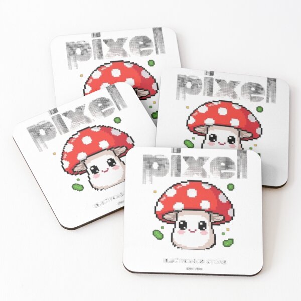 Item preview, Cute Pixel Art Mushroom – Kawaii Retro Pixel Design for Stickers & T-Shirts designed and sold by jeamsarts.
