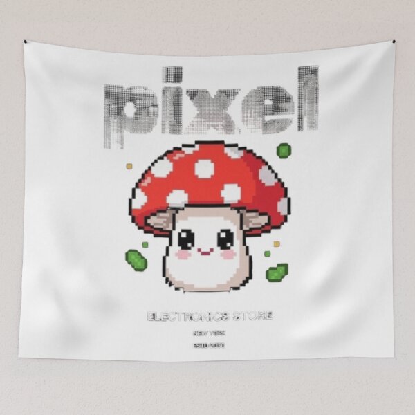 Item preview, Cute Pixel Art Mushroom – Kawaii Retro Pixel Design for Stickers & T-Shirts designed and sold by jeamsarts.