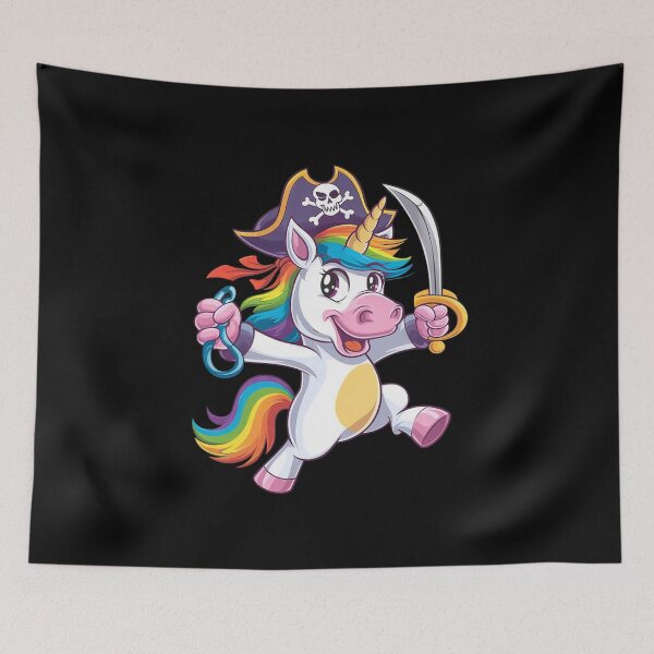 Item preview, Halloween Dabbing Cute Pirate Unicorn Apparel Kids Girls designed and sold by RuthGAArt.