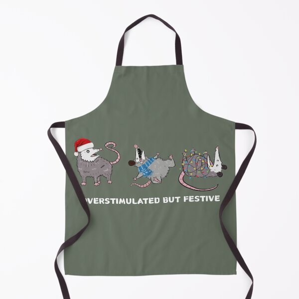 Item preview, Festive Overstimulated Opossum Christmas Meme Design designed and sold by tarzbol.
