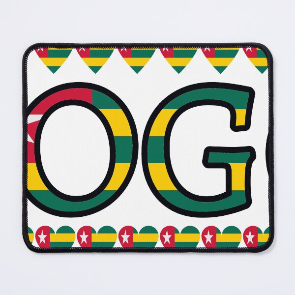 Item preview, Togo Flag Letters And Hearts designed and sold by TheIconSmith.