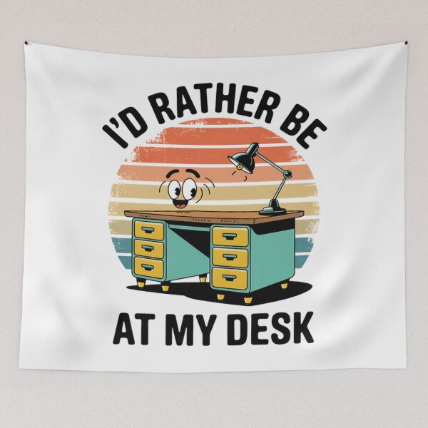Item preview, I'D Rather Be At My Desk Receptionist Reception Secretary designed and sold by VySbVsKhoang.