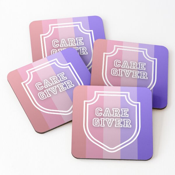 Item preview, Caregiver Superhero Shield pretty pastel pink lavender gradient designed and sold by dbyjane.