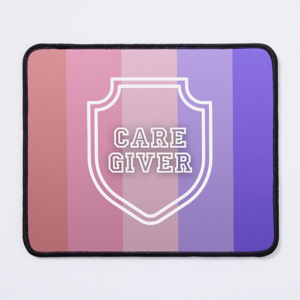 Item preview, Caregiver Superhero Shield pretty pastel pink lavender gradient designed and sold by dbyjane.