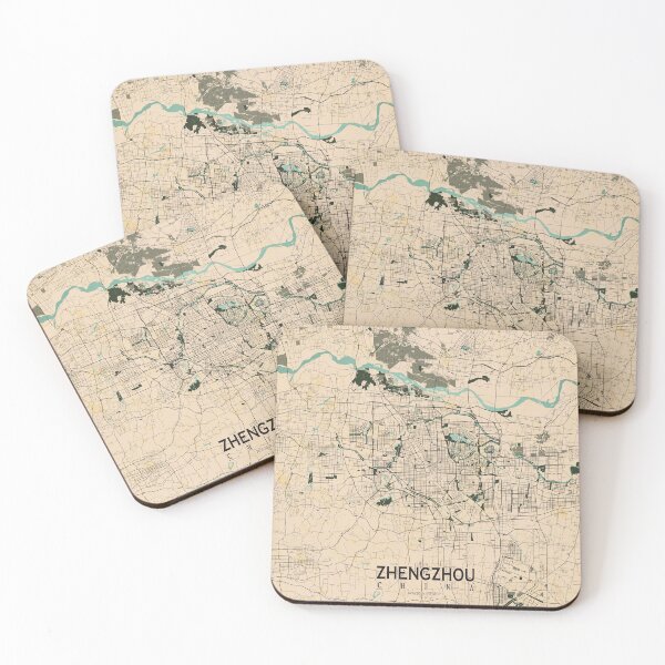 Item preview, Zhengzhou City Map of Henan, China - Vintage designed and sold by deMAP.