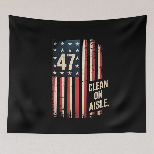 Item preview, Clean Up On Aisle 47 Impeach 47 Anti Trump 86 47 8647  designed and sold by CombatTask.