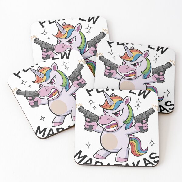 Item preview, Pew Pew Madafakas Angry Unicorn crazy pew designed and sold by RoyTill0Art.