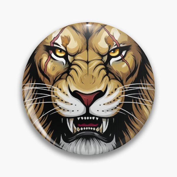 Item preview, A WOUNDED AND ANGRY LION WITH THE CROWN designed and sold by infinitearte.