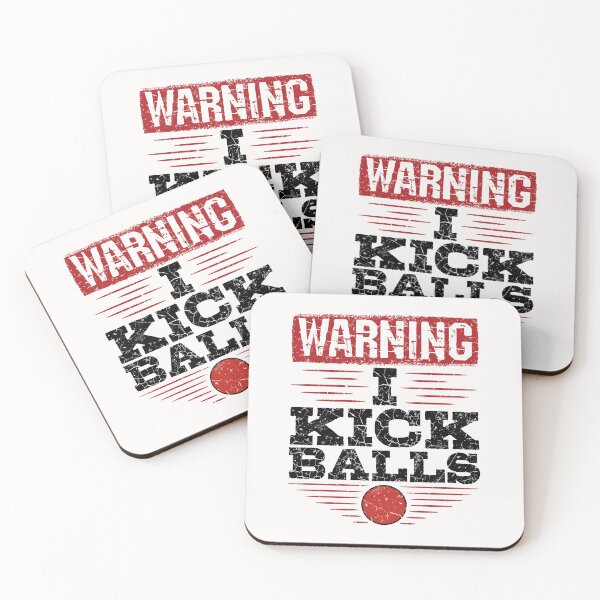 Item preview, Funny Kickball Warning I Kick Balls designed and sold by jaygo.