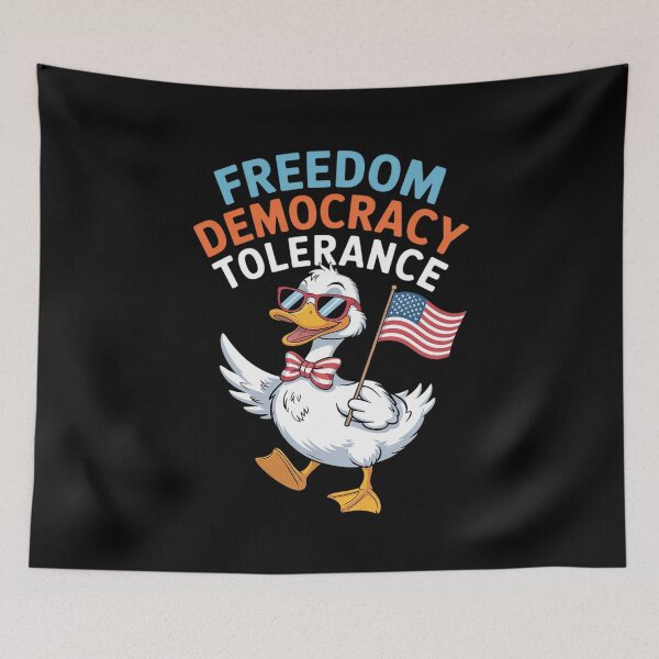 Item preview, Democracy Tolerance Anti Trump July Four Independence Day  designed and sold by CombatTask.
