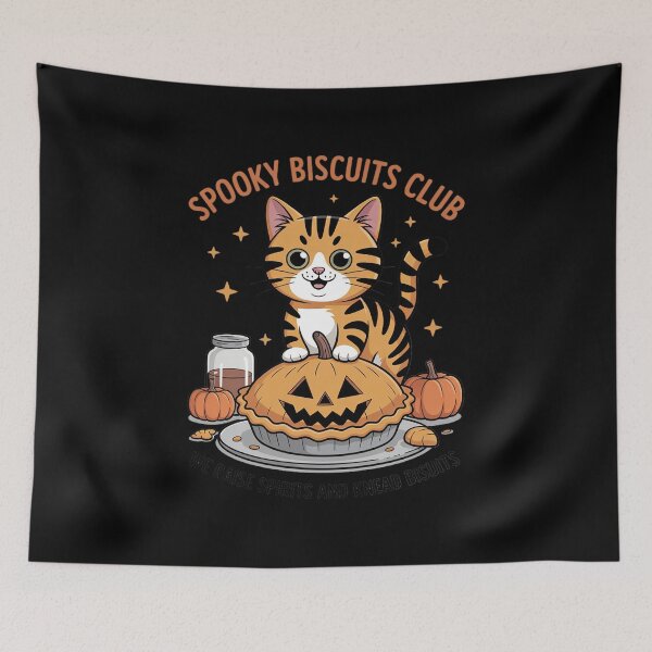 Item preview, Spooky Biscuits Club Cat, Halloween Baking designed and sold by LittleDame.