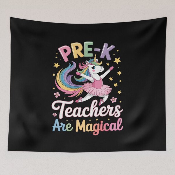Item preview, Pre-K Teachers Are Magical Pre Kindergarten Unicorn Teacher designed and sold by RoyTill0Art.