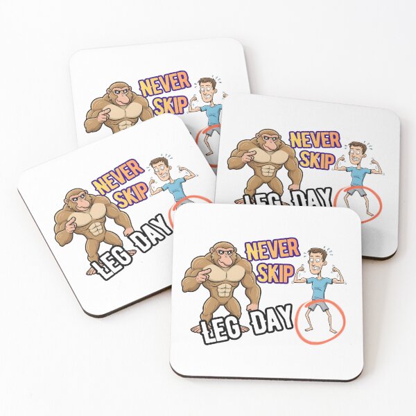 Item preview, Never Skip Leg Day – Funny Gym Cartoon | Beak Bros designed and sold by BeakBros.
