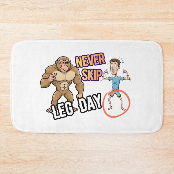 Item preview, Never Skip Leg Day – Funny Gym Cartoon | Beak Bros designed and sold by BeakBros.