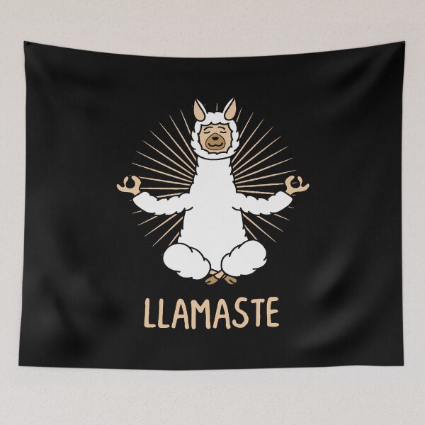 Item preview, Yoga Llama Llamaste Alpaca Lover Yogi Teacher designed and sold by LorraineRita.