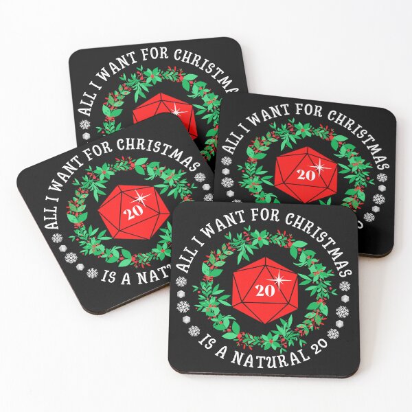 Item preview, DND CHRISTMAS: All I want for Christmas is a natural 20 designed and sold by DungeonAtelier.