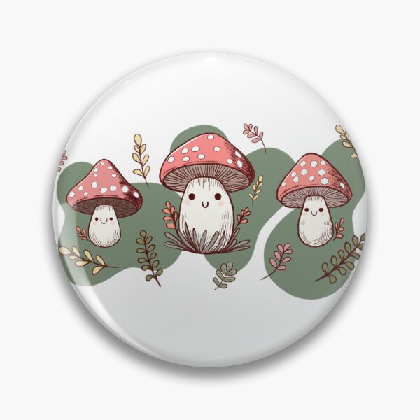 Item preview, Happy Little Mushrooms designed and sold by WildLakePatterns.