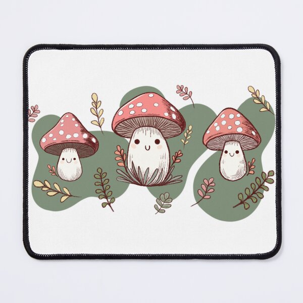 Item preview, Happy Little Mushrooms designed and sold by WildLakePatterns.