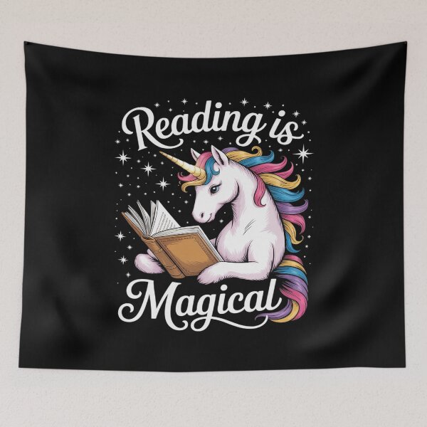 Item preview, Reading is Magical Unicorn Book Lover Fantasy Kids designed and sold by RoyTill0Art.