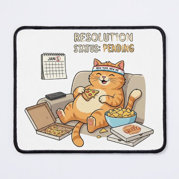 Item preview, Funny Cat New Year's Resolution Pending designed and sold by FiltroLens.