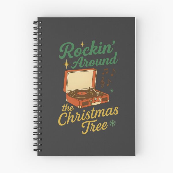 Item preview, Rockin' Around the Christmas Tree - Retro Record Player Holiday designed and sold by PunchDrop.