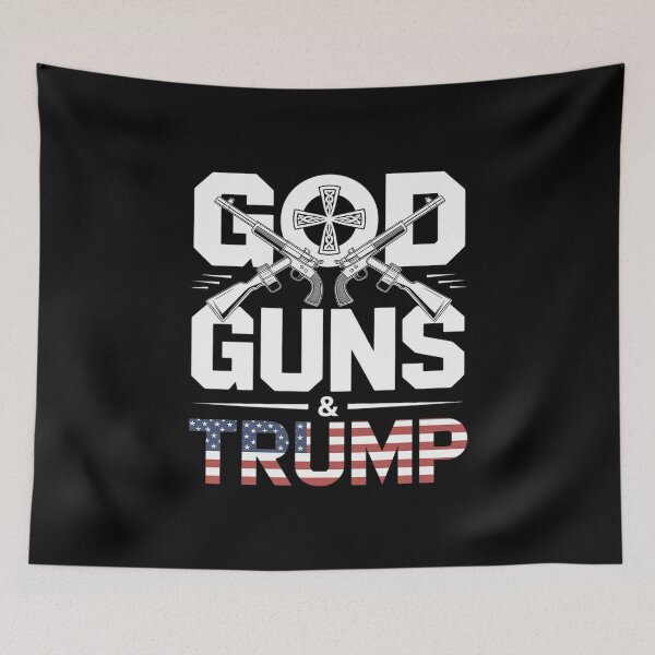 Item preview, God Guns And Trump 2nd AmendmentTrump 45  designed and sold by PowAcademy.