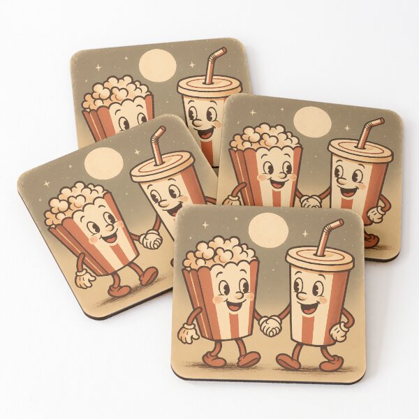 Item preview, Vintage Movie Theater Snacks Gang Cinema movie film designed and sold by Cine8.
