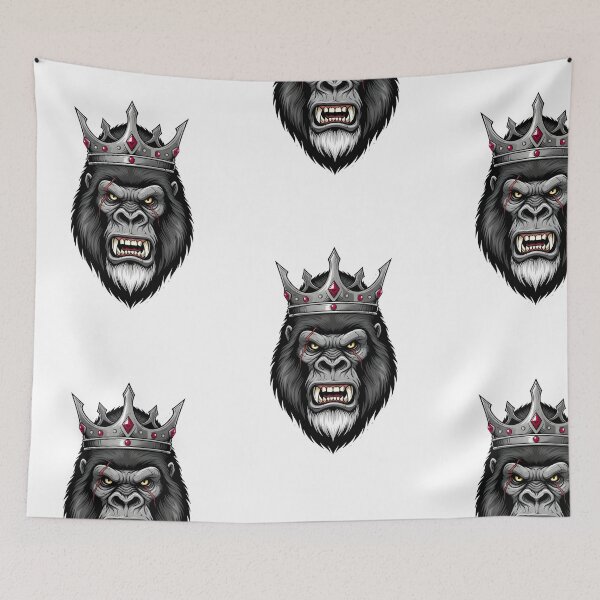 Item preview, A WOUNDED AND ANGRY MONKEY WITH THE CROWN designed and sold by infinitearte.