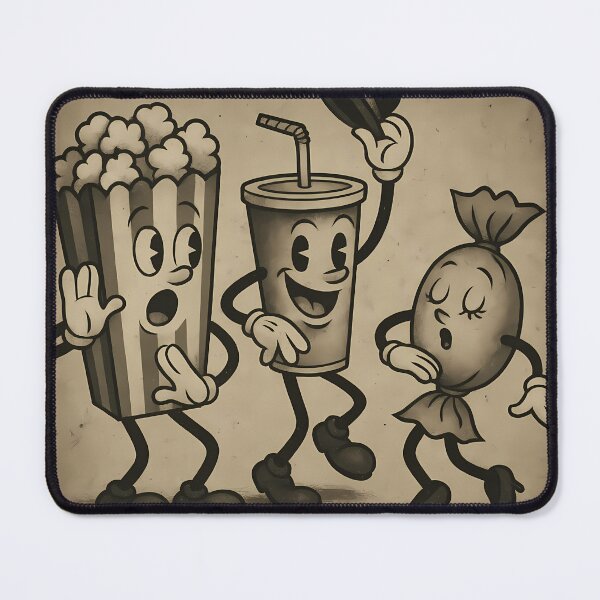 Item preview, Vintage Movie Theater Snacks Gang Cinema movie film BW designed and sold by Cine8.