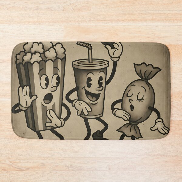 Item preview, Vintage Movie Theater Snacks Gang Cinema movie film BW designed and sold by Cine8.
