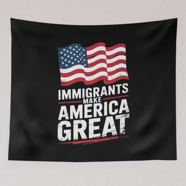 Item preview, Immigrants Make America Great Anti Trump designed and sold by PowAcademy.