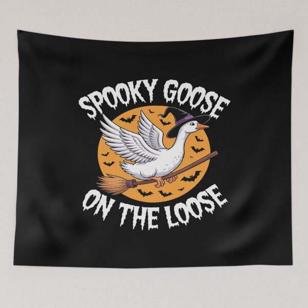 Item preview, Spooky Goose on the Loose Halloween Goose Lover Witch designed and sold by CultureSpec.