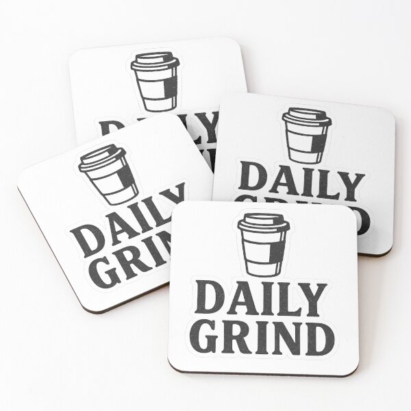 Item preview, DAILY GRIND BOLD TYPOGRAPHY – HUSTLE LIFE AESTHETIC STICKER designed and sold by Gurjeetpixelart.