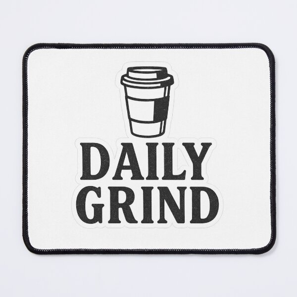 Item preview, DAILY GRIND BOLD TYPOGRAPHY – HUSTLE LIFE AESTHETIC STICKER designed and sold by Gurjeetpixelart.