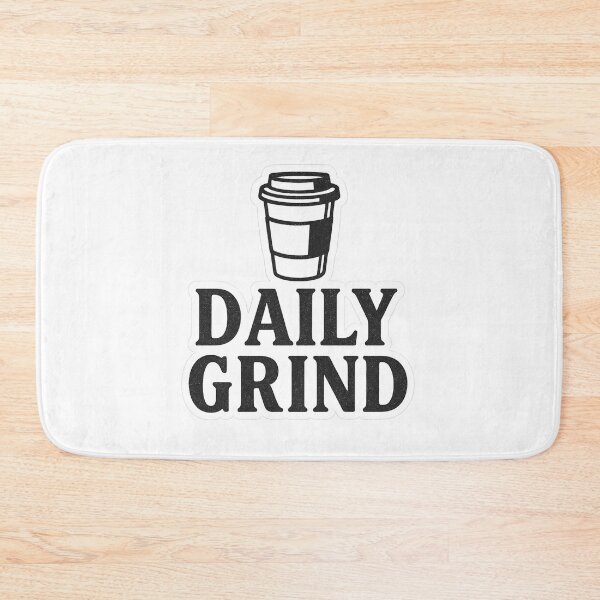 Item preview, DAILY GRIND BOLD TYPOGRAPHY – HUSTLE LIFE AESTHETIC STICKER designed and sold by Gurjeetpixelart.