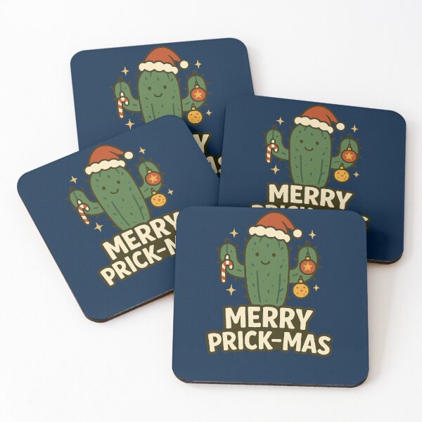 Item preview, Merry Prick-mas - Funny Cactus Christmas Pun Gift designed and sold by PunchDrop.