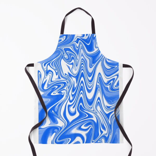 Item preview, Sky Blue and White Fluid Retro Abstract Art designed and sold by Abstract65.