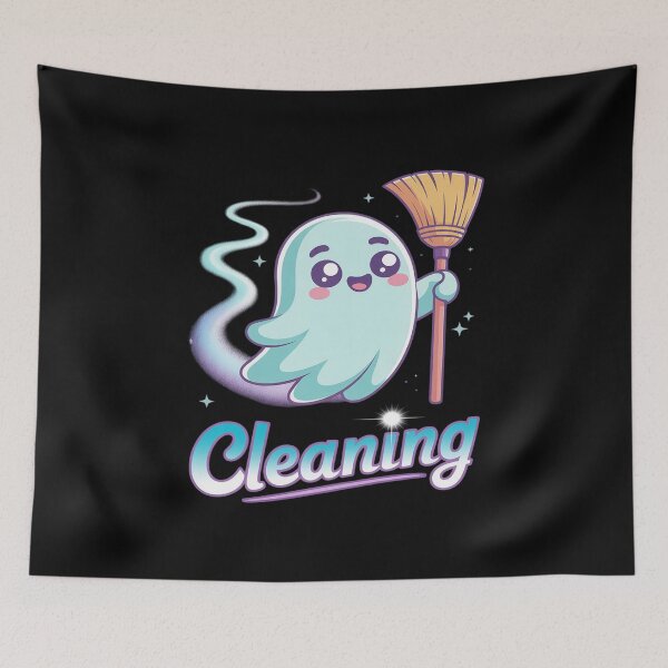 Item preview, Spooky Halloween Cleaner Housekeeper Cleaning Lovers designed and sold by CultureSpec.