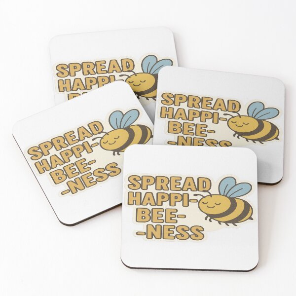 Item preview, SPREAD HAPPI-BEE-NESS BEE STICKER – CUTE POSITIVE ART designed and sold by Gurjeetpixelart.