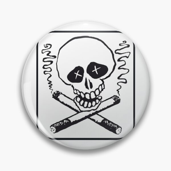 Item preview, Smoking Skull and Cross Bones Image designed and sold by Abstract65.