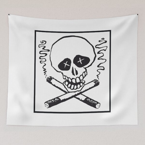Item preview, Smoking Skull and Cross Bones Image designed and sold by Abstract65.