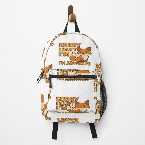 Item preview, SORRY I CAN’T I’M AWKWARD STICKER – INTROVERT HUMOR FOX designed and sold by Gurjeetpixelart.