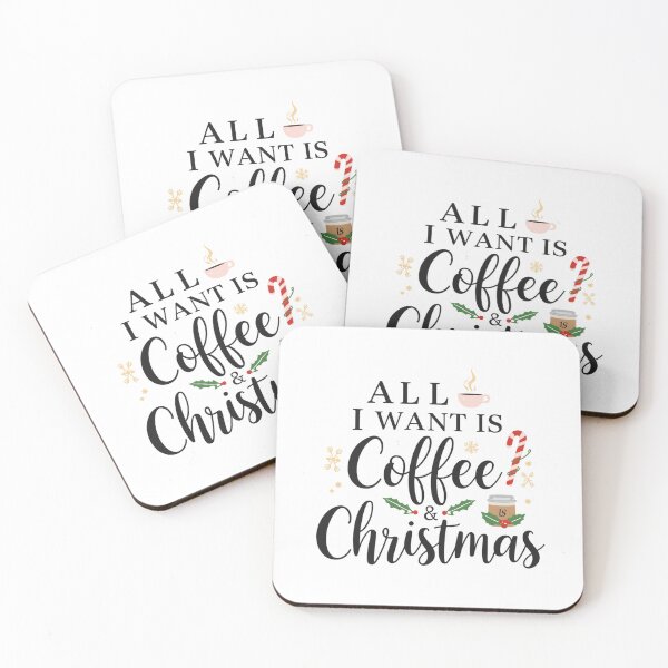 Item preview, All I Want Is Coffee & Christmas. Funny Holiday Coffee Lover Design designed and sold by Aarvya Fashion Club ( A.F.C ).