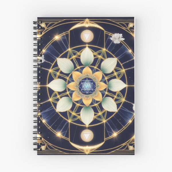 Item preview, Infinite Aura Lotus Grid – Cosmic Expansion Mandala designed and sold by ArtivaNest.