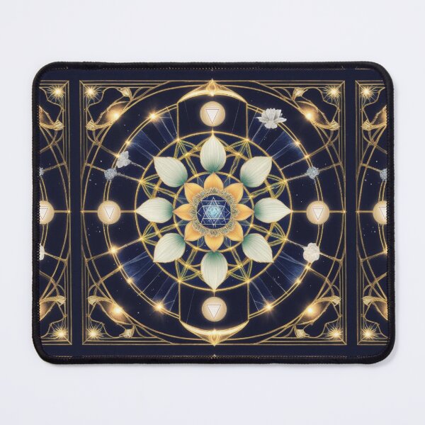 Item preview, Infinite Aura Lotus Grid – Cosmic Expansion Mandala designed and sold by ArtivaNest.