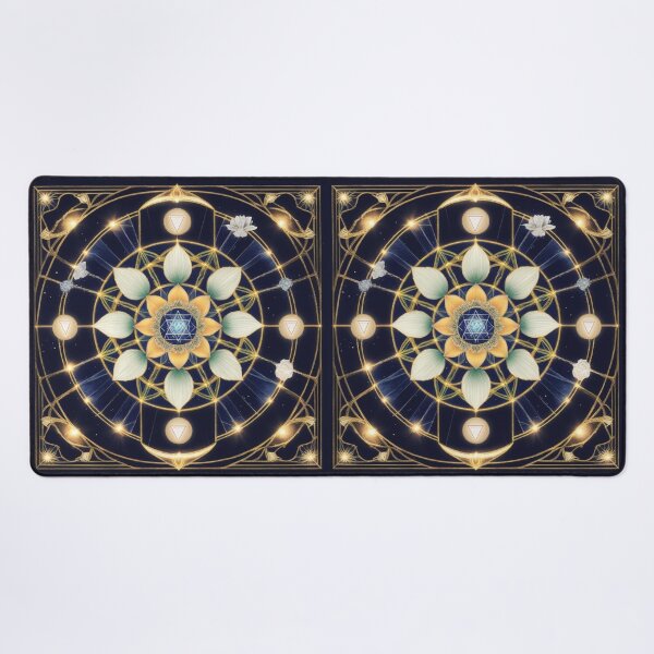 Item preview, Infinite Aura Lotus Grid – Cosmic Expansion Mandala designed and sold by ArtivaNest.