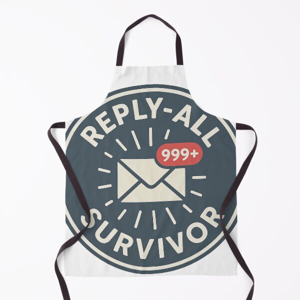 Item preview, Reply-All Survivor – Inbox Chaos Office Badge Sticker designed and sold by BadaBingBear.