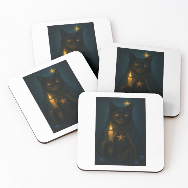 Item preview, Celestial Feline Oracle – Cosmic Wisdom Art designed and sold by LovelyCatGalaxy.