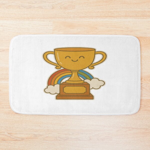 Item preview, HAPPY TROPHY RAINBOW STICKER – POSITIVE ACHIEVEMENT ART designed and sold by Gurjeetpixelart.