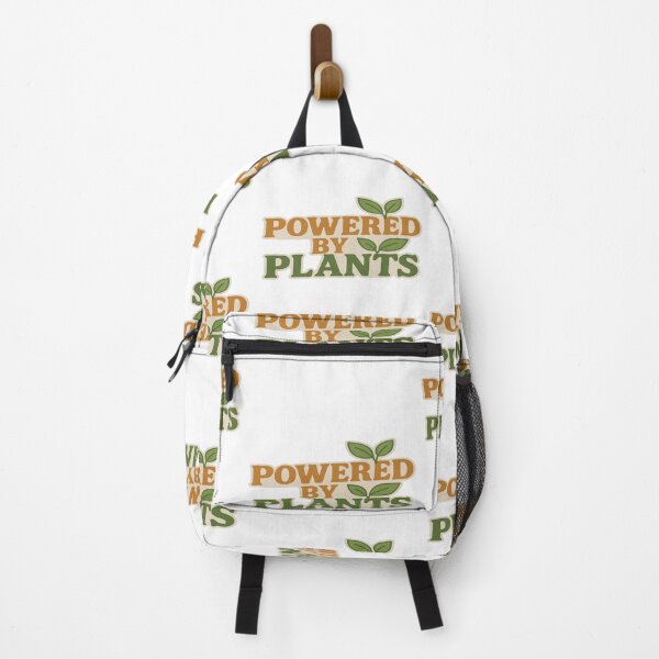 Item preview, POWERED BY PLANTS STICKER – VEGAN VEGETARIAN TYPOGRAPHY designed and sold by Gurjeetpixelart.
